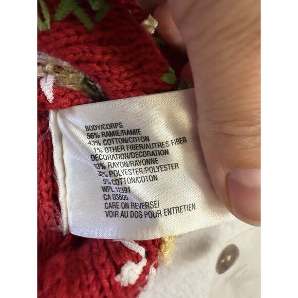 Northern Isles Bees Flowers Knit Cardigan Women’s S Grannycore Boho Romantic VTG - Picture 7 of 12